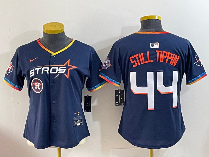 Youth 2025 MLB Houston Astros #44 Alvarez black jersey style 5